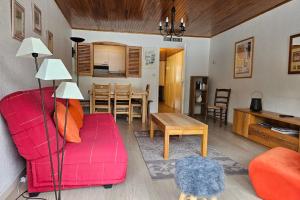 Apartment with balcony just next to ski slope