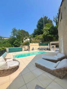 Villas Sur les hauteurs de Nice, belle villa ideale en famille ou entre amis : photos des chambres