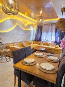 Blue Bay Village Appartement Cocooning en Rez-de-Jardin avec Vue Mer dans une Résidence Sécurisée à Moulay Abdallah près El Jadida