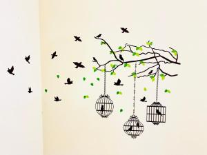 Modern flat in peaceful society