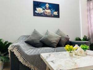 Modern flat in peaceful society