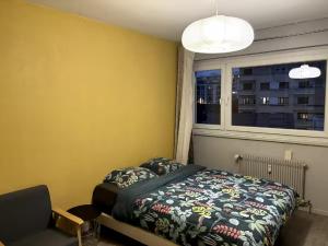 Appartements Yellow Room - Coloc Cursat : Chambre Double Standard avec Salle de Bains Commune