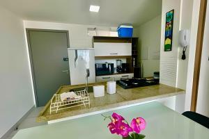 Flat pé na areia cvista 406B Branco Haus -MyFlats