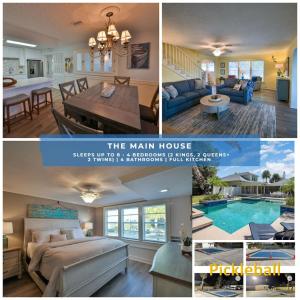 Sleeps 8 2King 1Queen 2twin Pool Pickleball Beach River