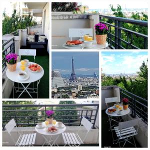 Appartements Elegant apt avec vue Tour Eiffel & parking prive : photos des chambres