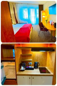 Hotelzimmer mit einer Kitchenette - nähe Frankfurt-Messe - fair - 4hvězdičkové hotely ve městě Frankfurt nad Mohanem