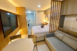 Flat 304, rooftop e piscina com vista HOA Beach