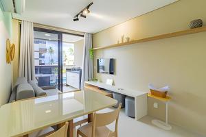 Pé na areia com restaurante exclusivo para hóspedes