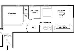 Appartements Appartement 2 pieces cabine pour 6 personnes aux Saisies, proche des pistes et commerces - FR-1-293-6 : photos des chambres