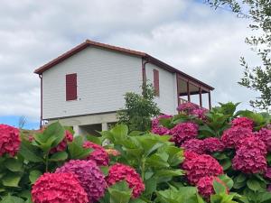 Chalets chalet Paille en Queue, au pays basque avec piscine et vue sur Hasparren : photos des chambres