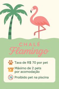 Chalé Flamingo com Piscina Casa inteira em Morretes