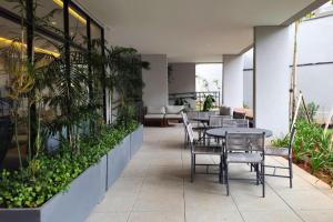 Studio moderno e com vista no Brooklin