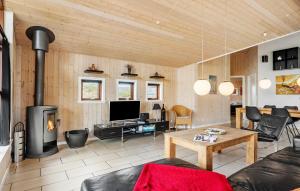 Beach Front Home In Henne With Sauna