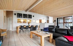 Beach Front Home In Henne With Sauna