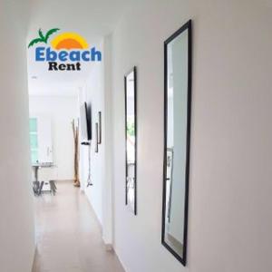 Ebeach Apartamento con aire, cocina y TV, a pasos de la playa