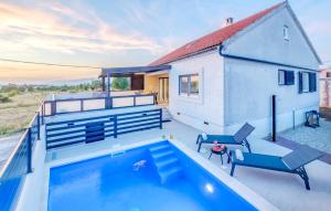 Beautiful Home In Pridraga With Private Swimming Pool, Can Be Inside Or Outside