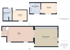 Maisons de vacances Maison avec terrasse et jardin a la Baule pour 6 : photos des chambres
