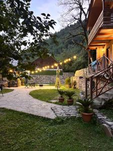 Cottages in mountains