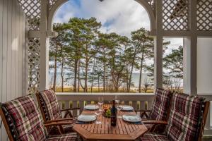 Villa Strandidyll Apartment 6, Balkon mit Meerblick