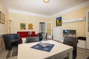 Villa Strandidyll Apartment 3, Balkon mit Meerblick