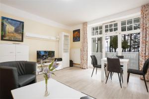 Villa Strandidyll Apartment 3, Balkon mit Meerblick