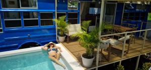 Bus hotel Playa Barrigona, entre Sàmara y Nosara