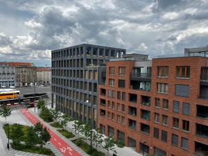 Elegant Prague Flat with Balcony, Workspace, Garage