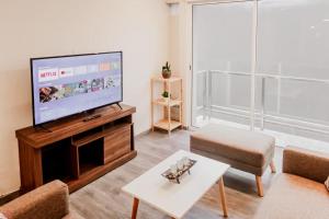 Stylish 2BR Apartment Balcony View