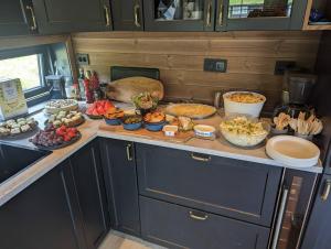 2 cabins surrounded by beautiful nature