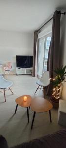 Appartement Le doux Viking, balcon & parking privé proche Zénith Caen