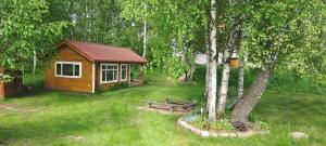 Caloroczny domek letniskowy ze stawem