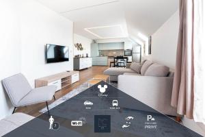 Appartements Disneyland-Paris, 7 pers, parking prive, Wi-Fi : Appartement 2 Chambres