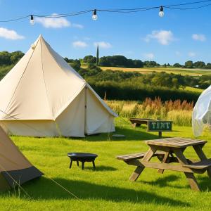 Huge Cozy Bell Tent with Tv and Heating