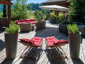 Maisons d'hotes Chalet LE VAL NESS : Chambre Double ou Lits Jumeaux - Vue sur Jardin