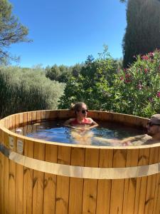 Maisons d'hotes Cabanon Tihou bain nordique privatif piscine havre de paix : photos des chambres