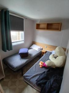 mobilhome vue mer accès direct plage sable fin SEMAINE UNIQUEMENT