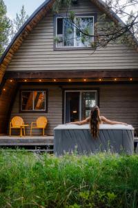 A Frame Hot Tub Couples Getaway