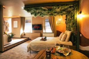 Appartements Desert rose jacuzzi situe a 5 min du centre ville de mulhouse stationnement privee sur demande : photos des chambres