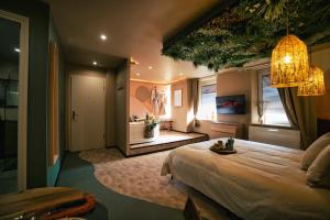 Appartements Desert rose jacuzzi situe a 5 min du centre ville de mulhouse stationnement privee sur demande : photos des chambres