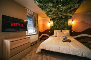 Appartements Desert rose jacuzzi situe a 5 min du centre ville de mulhouse stationnement privee sur demande : photos des chambres