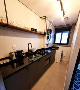 Studio 705 Premium no Centro de Chapecó com Varanda Piscina Academia e Vaga Garagem AP Completo