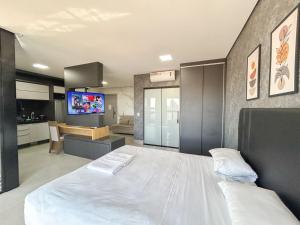 Estúdio Alto e Aconchegante no 18º andar