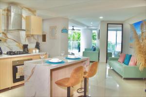 Exclusivo apartamento de lujo frente al mar en Los Morros, con acceso directo y privado a la mejor playa de Cartagena