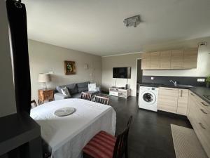 Balcon avec vue sur golf à Houlgate