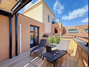 APPT T3 terrasse dans résidence bord de mer avec piscine