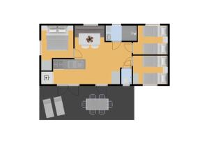Campings Camping RCN Domaine de la Noguiere : Mobile Home 3 Chambres Confort avec Véranda (6 Adultes)