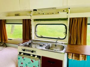 Cute little caravan for 2 in old orchard