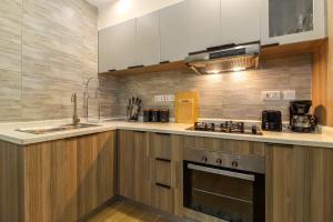 luxurious two bedroom with heated swimming pool well equipped gym ample parking space and children playing ground and amazing scenic city views