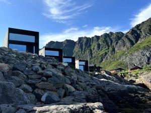 High end sea cabins at Å in Lofoten