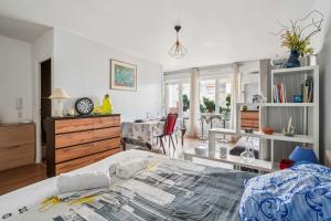 LX136 Studio cosy avec balcon & montagne - Central